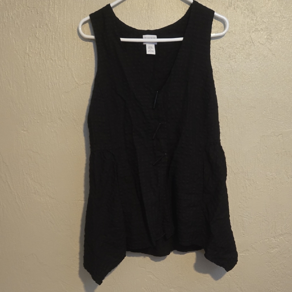 Nomadic Traders Black Textured Tank Top